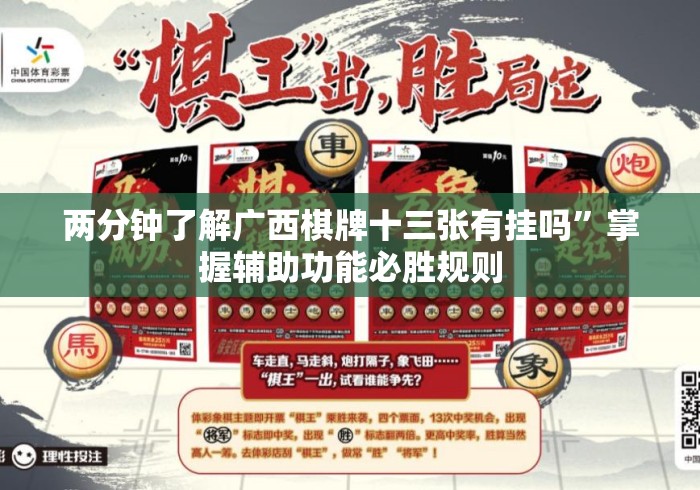 两分钟了解广西棋牌十三张有挂吗”掌握辅助功能必胜规则