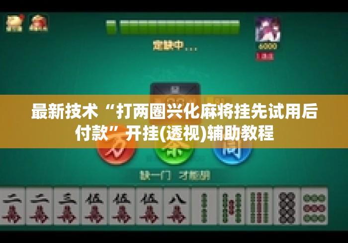 最新技术“打两圈兴化麻将挂先试用后付款”开挂(透视)辅助教程