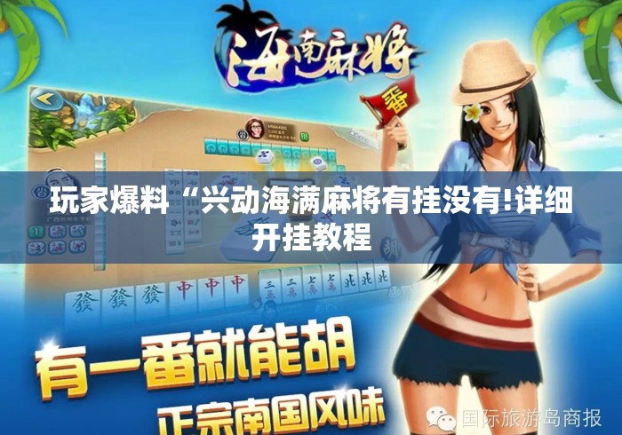 玩家爆料“兴动海满麻将有挂没有!详细开挂教程