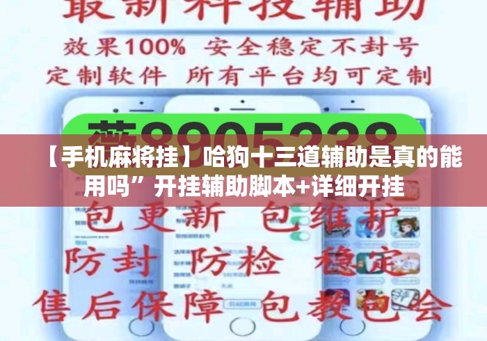 【手机麻将挂】哈狗十三道辅助是真的能用吗”开挂辅助脚本+详细开挂