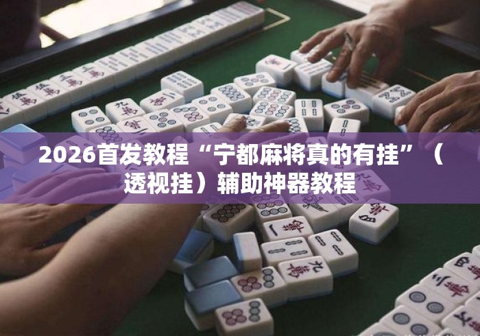 2026首发教程“宁都麻将真的有挂	”（透视挂）辅助神器教程