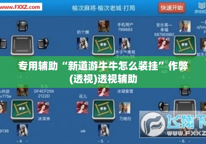 专用辅助“新道游牛牛怎么装挂”作弊(透视)透视辅助