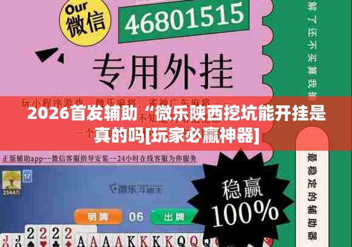 2026首发辅助“微乐陕西挖坑能开挂是真的吗[玩家必赢神器]