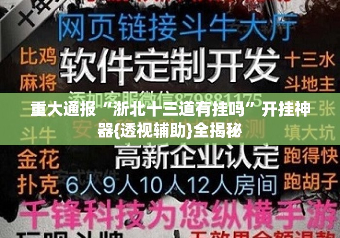 重大通报“浙北十三道有挂吗”开挂神器{透视辅助}全揭秘