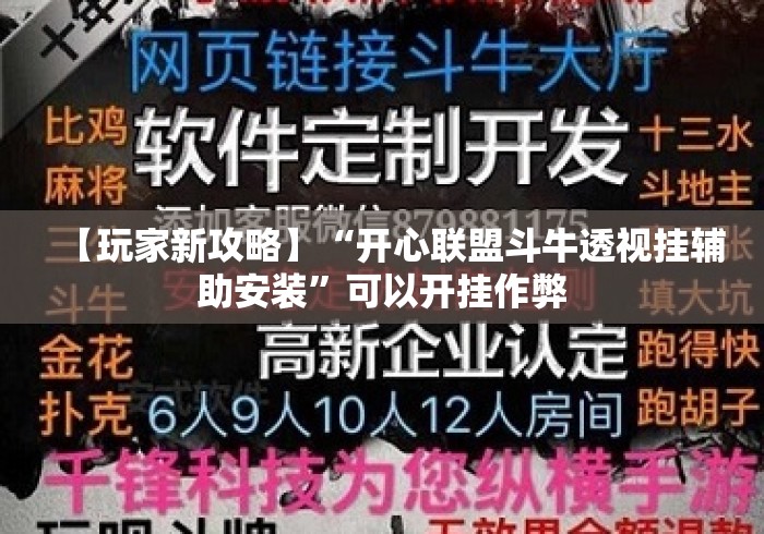 【玩家新攻略】“开心联盟斗牛透视挂辅助安装	”可以开挂作弊