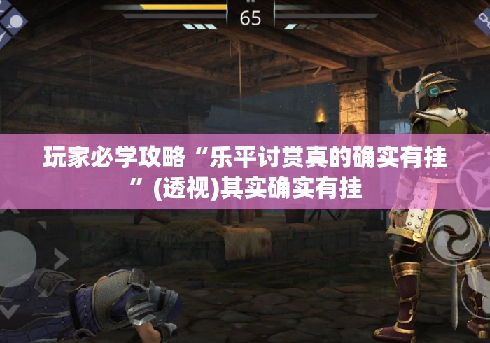 玩家必学攻略“乐平讨赏真的确实有挂”(透视)其实确实有挂