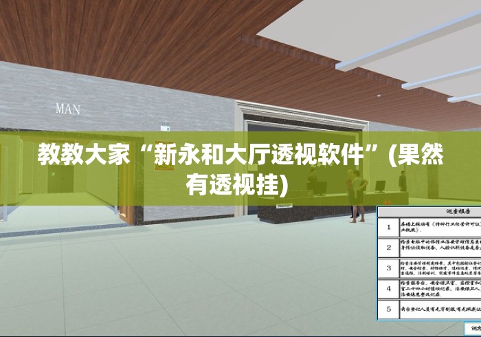 教教大家“新永和大厅透视软件”(果然有透视挂) 