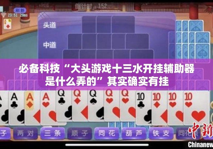 必备科技“大头游戏十三水开挂辅助器是什么弄的	”其实确实有挂