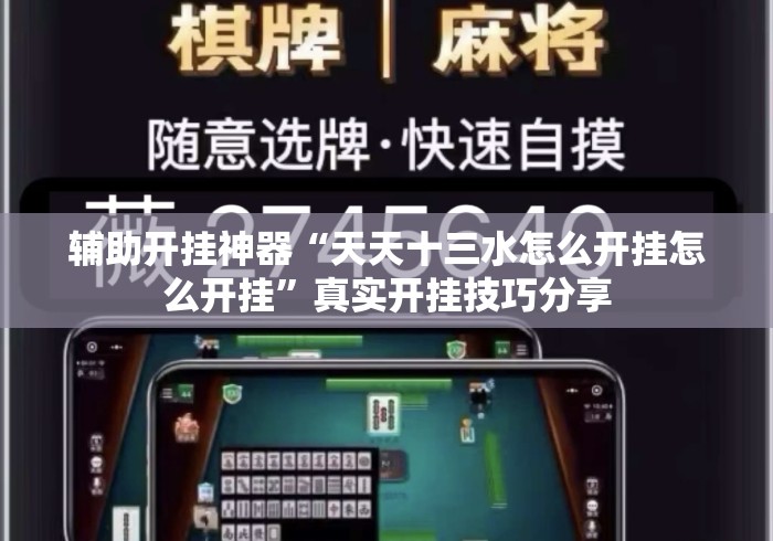 辅助开挂神器“天天十三水怎么开挂怎么开挂”真实开挂技巧分享