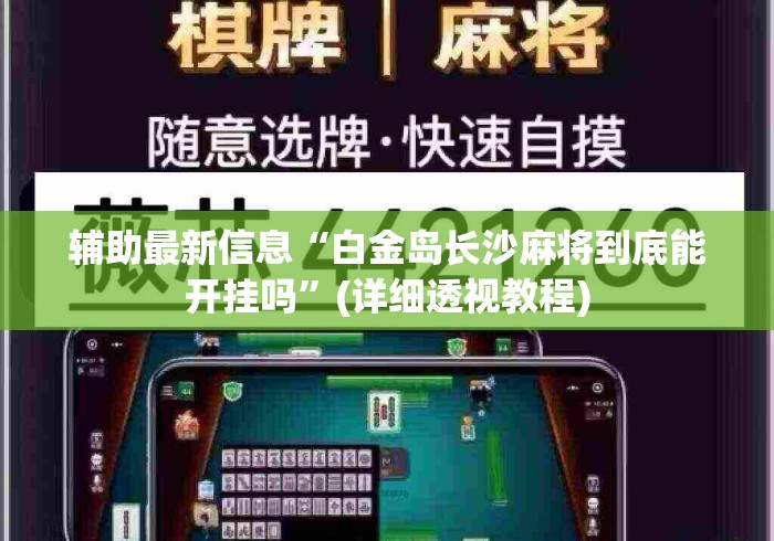 辅助最新信息“白金岛长沙麻将到底能开挂吗”(详细透视教程)