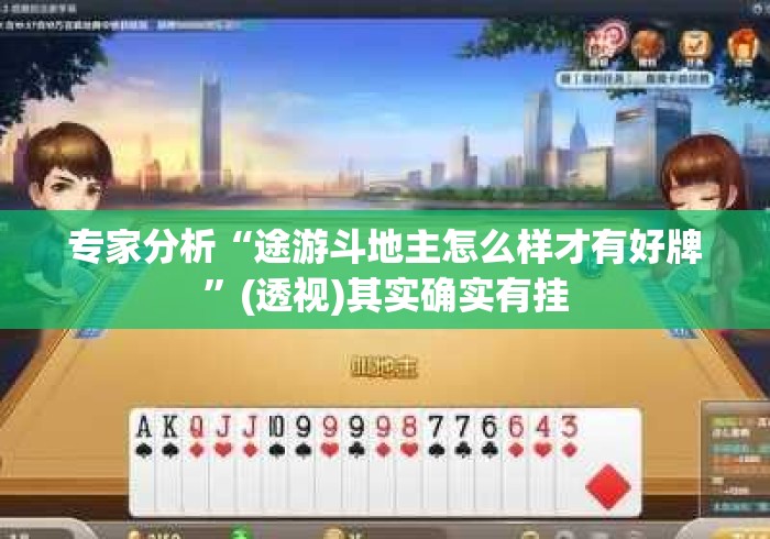 专家分析“途游斗地主怎么样才有好牌”(透视)其实确实有挂