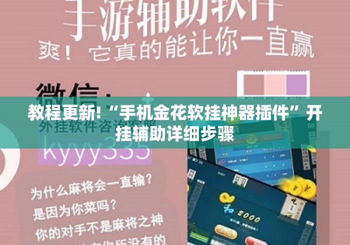 教程更新!“手机金花软挂神器插件”开挂辅助详细步骤