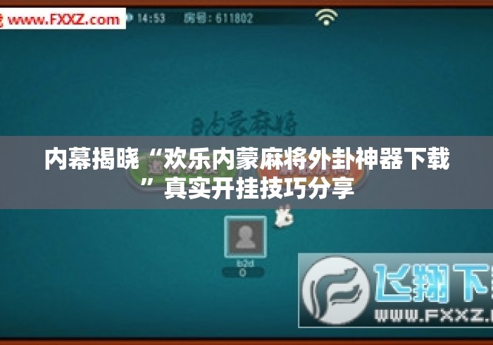 今日教程“微乐河北麻将万能开挂器”(详细透视教程)-