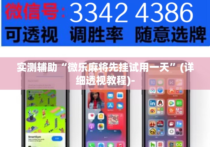 实测辅助“微乐麻将先挂试用一天”(详细透视教程)-