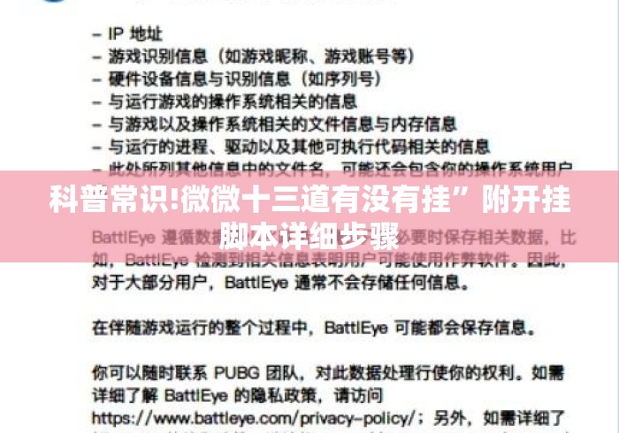 科普常识!微微十三道有没有挂”附开挂脚本详细步骤