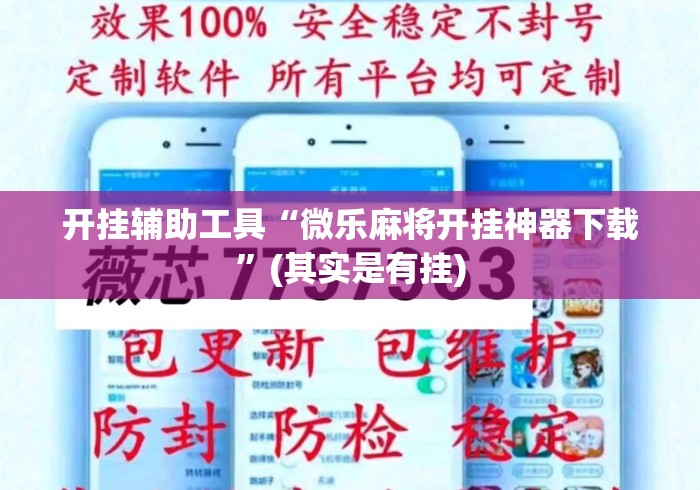 开挂辅助工具“微乐麻将开挂神器下载”(其实是有挂)
