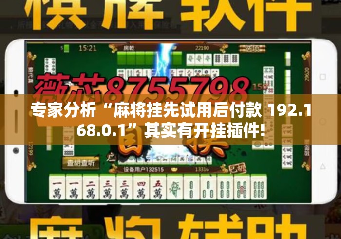 专家分析“麻将挂先试用后付款 192.168.0.1”其实有开挂插件!