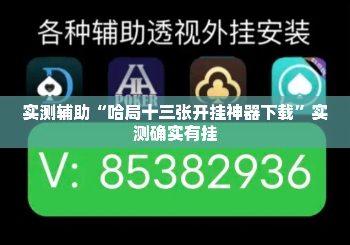 实测辅助“哈局十三张开挂神器下载”实测确实有挂