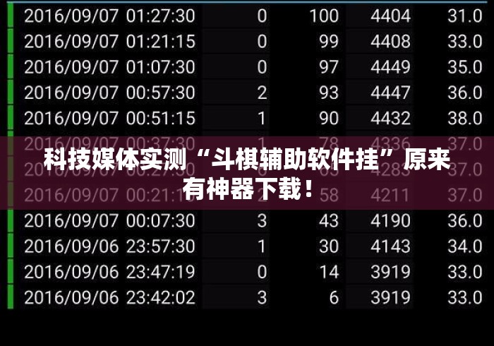 科技媒体实测“斗棋辅助软件挂”原来有神器下载！