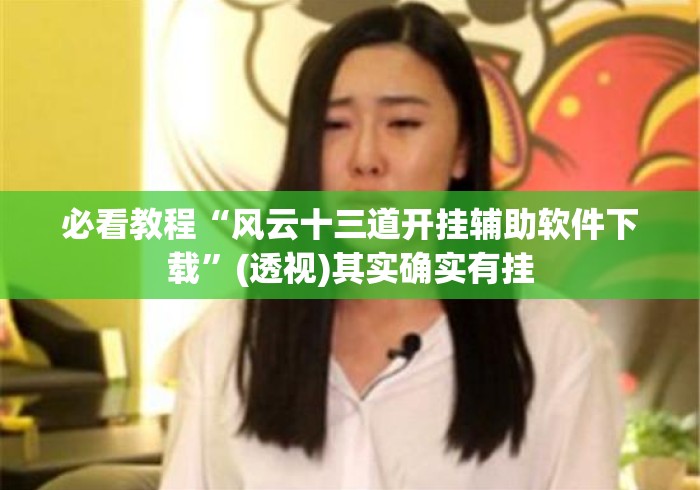 必看教程“风云十三道开挂辅助软件下载”(透视)其实确实有挂