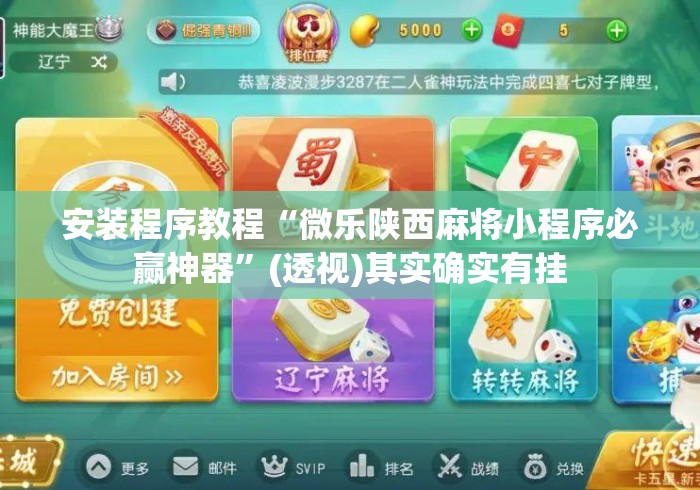 安装程序教程“微乐陕西麻将小程序必赢神器	”(透视)其实确实有挂