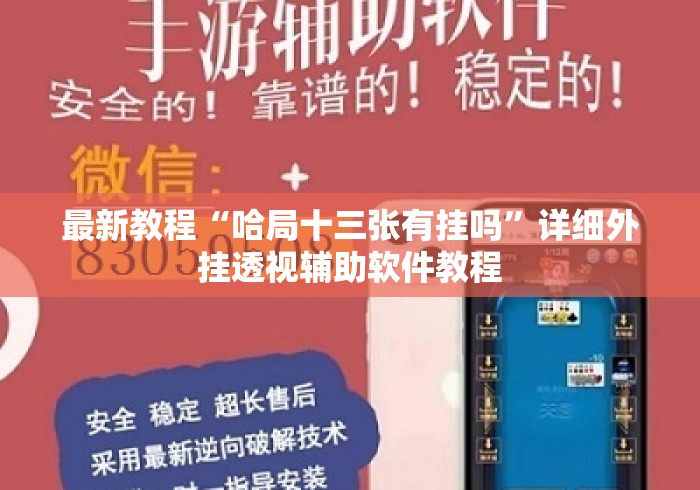 最新教程“哈局十三张有挂吗”详细外挂透视辅助软件教程