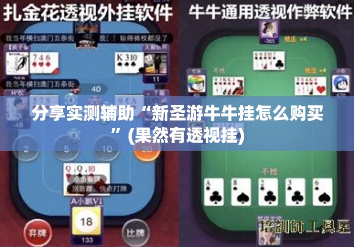分享实测辅助“新圣游牛牛挂怎么购买”(果然有透视挂)
