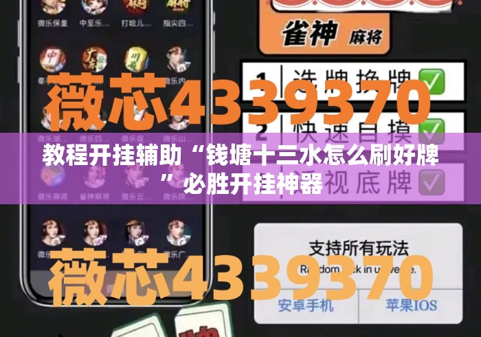 教程开挂辅助“钱塘十三水怎么刷好牌”必胜开挂神器