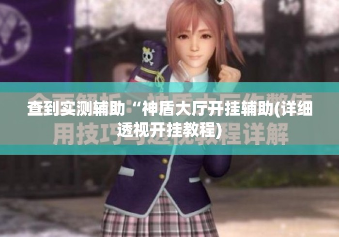 查到实测辅助“神盾大厅开挂辅助(详细透视开挂教程)