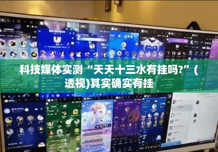 科技媒体实测“天天十三水有挂吗?”(透视)其实确实有挂