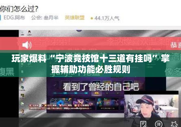 玩家爆料“宁波竞技馆十三道有挂吗”掌握辅助功能必胜规则