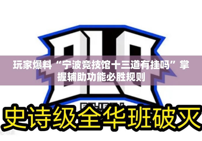 玩家爆料“宁波竞技馆十三道有挂吗”掌握辅助功能必胜规则