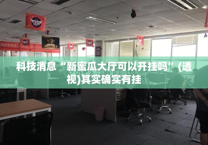 科技消息“新蜜瓜大厅可以开挂吗”(透视)其实确实有挂