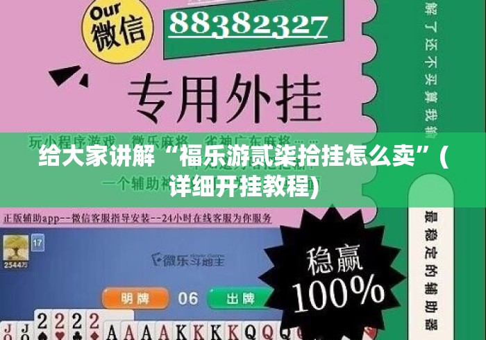 给大家讲解“福乐游贰柒拾挂怎么卖	”(详细开挂教程)