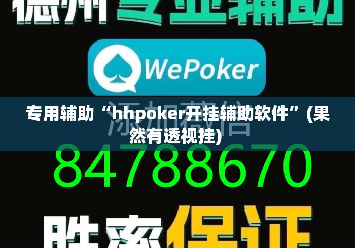专用辅助“hhpoker开挂辅助软件”(果然有透视挂) 