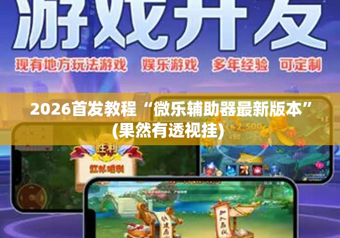 2026首发教程“微乐辅助器最新版本	”(果然有透视挂) 