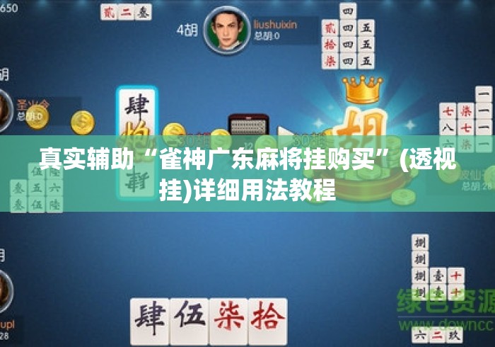 真实辅助“雀神广东麻将挂购买	”(透视挂)详细用法教程