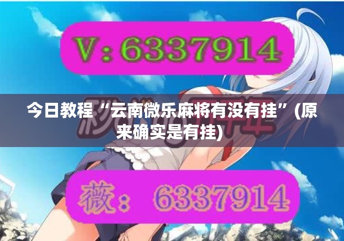 今日教程“云南微乐麻将有没有挂	”(原来确实是有挂) 