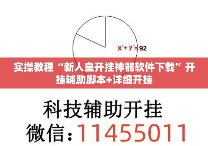 实操教程“新人皇开挂神器软件下载”开挂辅助脚本+详细开挂