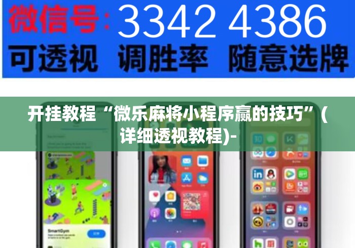 开挂教程“微乐麻将小程序赢的技巧”(详细透视教程)-