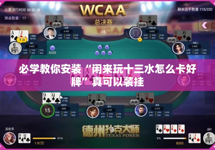 必学教你安装“闲来玩十三水怎么卡好牌”真可以装挂