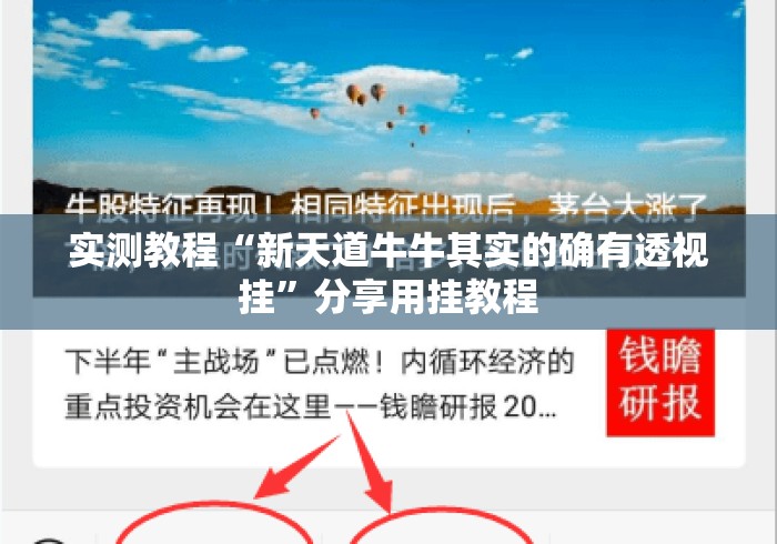 实测教程“新天道牛牛其实的确有透视挂”分享用挂教程