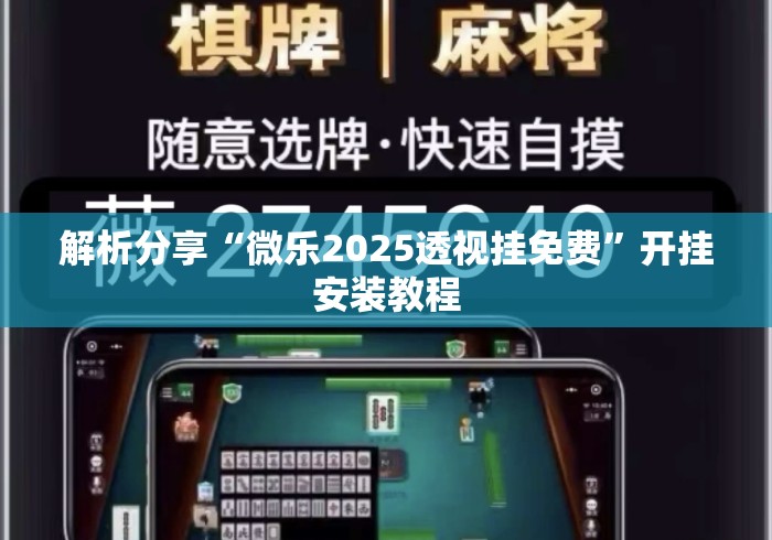 解析分享“微乐2025透视挂免费	”开挂安装教程