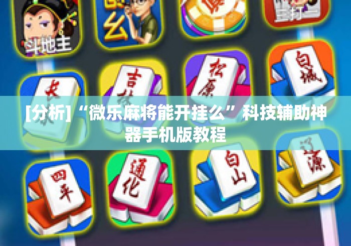 [分析]“微乐麻将能开挂么”科技辅助神器手机版教程
