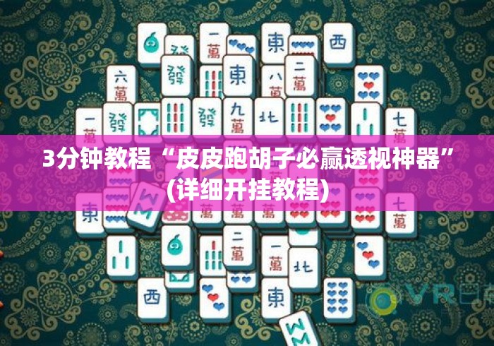 3分钟教程“皮皮跑胡子必赢透视神器”(详细开挂教程)
