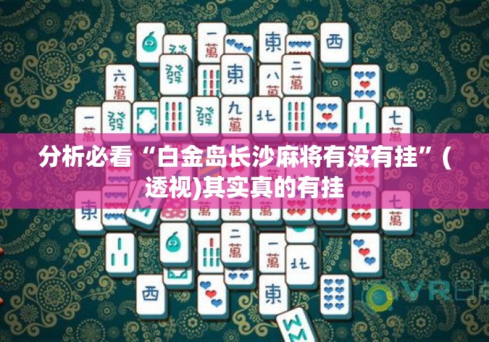 分析必看“白金岛长沙麻将有没有挂”(透视)其实真的有挂