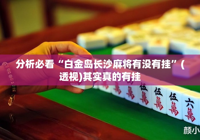 分析必看“白金岛长沙麻将有没有挂”(透视)其实真的有挂