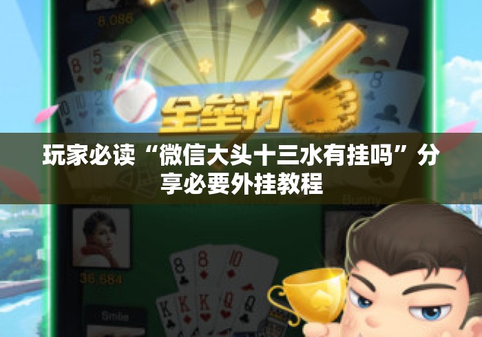 玩家必读“微信大头十三水有挂吗”分享必要外挂教程