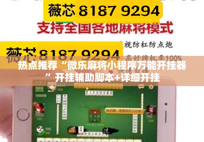 3分钟教程“微乐河北麻将免费房间怎么开挂”揭秘透视辅助万能挂用法
