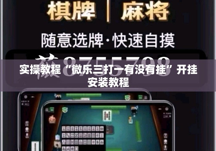 实操教程“微乐三打一有没有挂	”开挂安装教程
